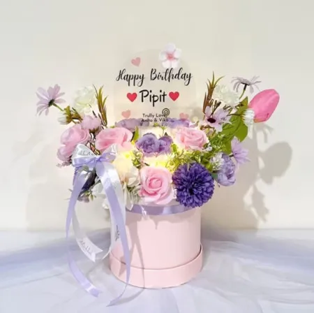Bloom Box Akrilik Ucapan Ulang Tahun Serpong